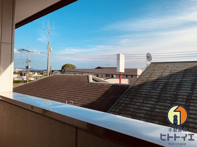 青葉・弐番館の展望|バルコニーからの眺望です