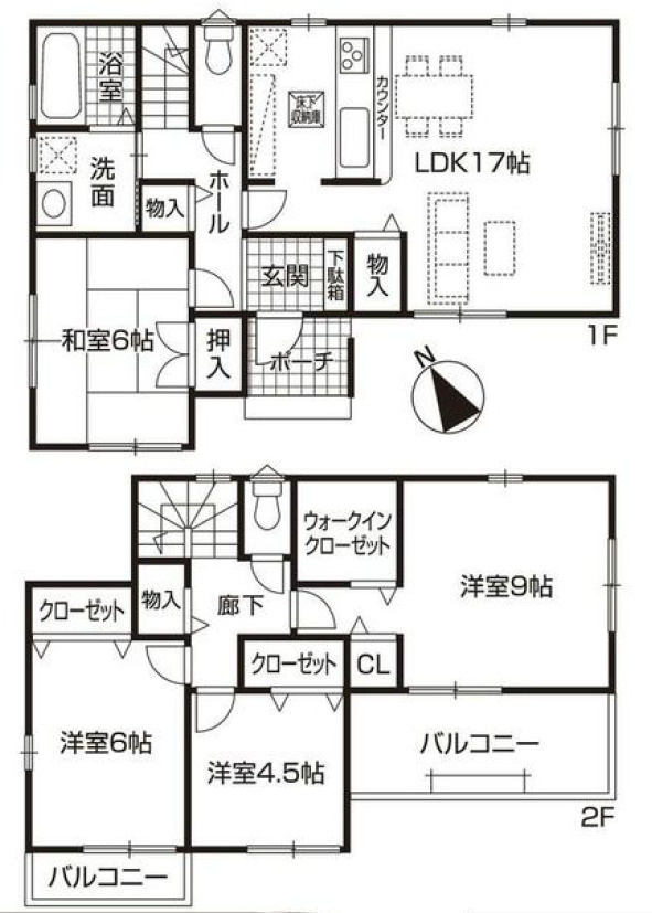 第2南区砂口町 全3棟 3号棟＜仲介手数料無料＞笠東小・本城中　新築一戸建て