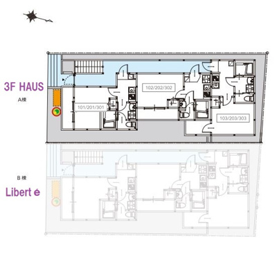【区画図】 | 3F HAUS(スリーエフハウス)