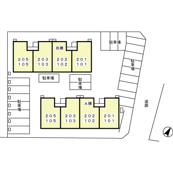 セジュールマロニエの区画図