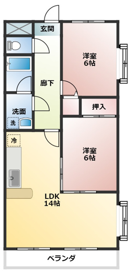 【間取り】 | ベネッセレ豊橋西Ⅱ
