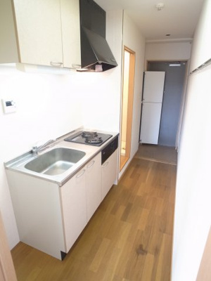 【キッチン】 | 都町小川マンション | ガスコンロ２口付きのシステムキッチン！