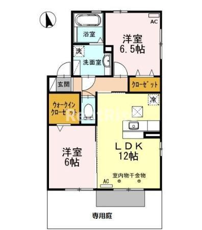 パインフラットの間取り