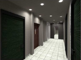 【エントランス】 | 1F通路（パース）。