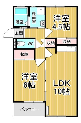 【間取り】 | 塚原マンションA | カップルさんにオススメのお部屋です♪