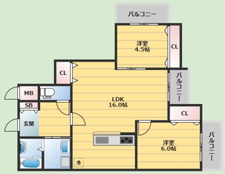【間取り】 | ファイブコート向丘