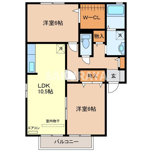 Maison Fierte C「メゾンフィエルテC棟」の間取り