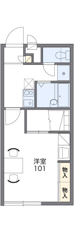 レオパレスシャイニーハイツＮの間取り