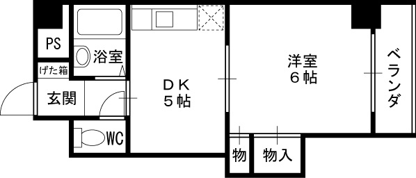 【間取り】 | ローズコーポ天満東