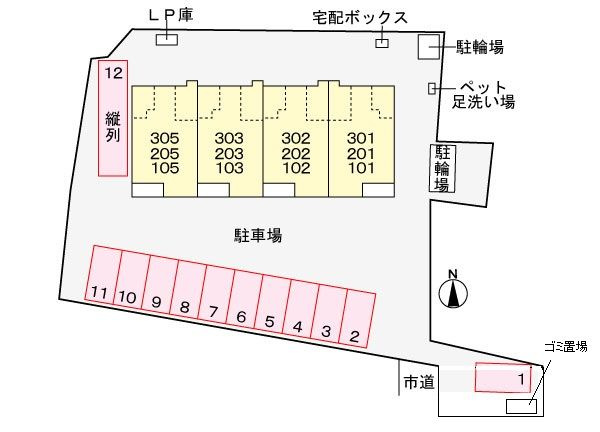 ブランドール樹Ⅲ　　刈谷市近郊の賃貸はクラスホーム刈谷店の駐車場