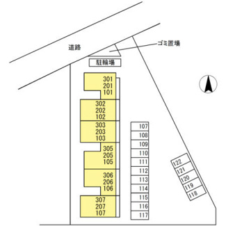 【区画図】 | サニープレイス十一屋 F棟