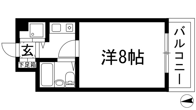 【間取り】 | 西北チェリーマンション