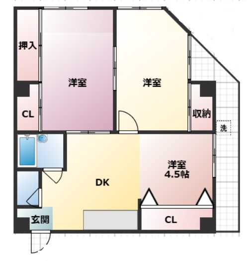 【間取り】 | 大阪新町POビル