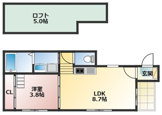 【間取り】 | エルカーサ千種 | 略図の為、現状優先