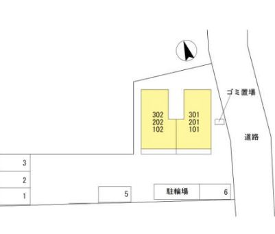 ミルキーコート水池の区画図