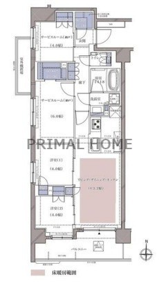 【間取り】 | ディームス横濱青木町