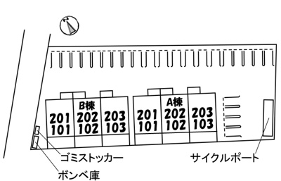 【駐車場】 | シャーメゾン南町　Ｂ棟