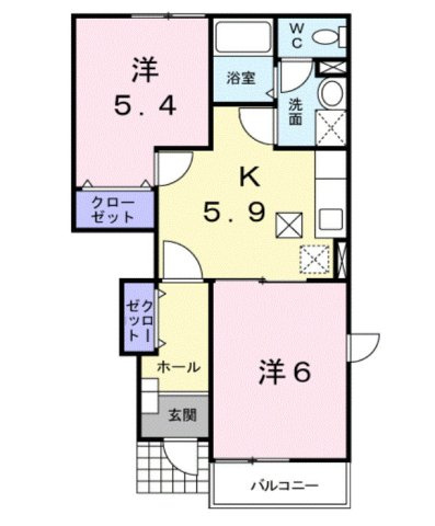 エヴァーグリーンの間取り