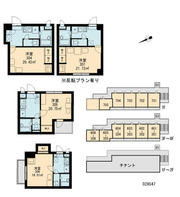 【区画図】 | レオパレスアストラーレ茶屋町東