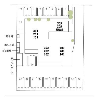 【区画図】 | レジデンスＳＵＭＩＨＯＵ2