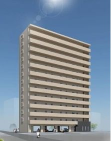 熊本市中央区本荘６丁目の賃貸マンションの外観パース