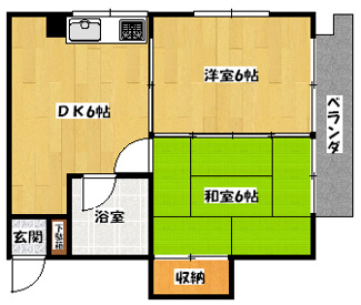 【間取り】 | コーポくろがね屋