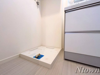 【設備】 | ミリオン中村本町 | 洗濯機置き場です