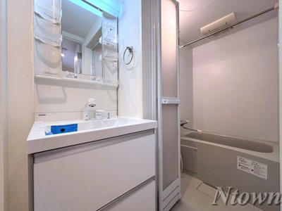 【洗面所】 | ミリオン中村本町 | 脱衣スペースもあります