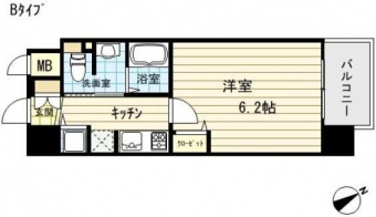 【間取り】 | アドバンス東梅田アクシス