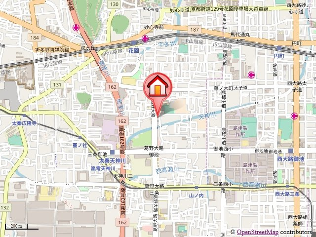 ラフィーネ西沢の地図