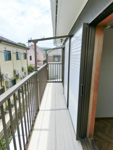 山武市松尾町八田貸家のバルコニー