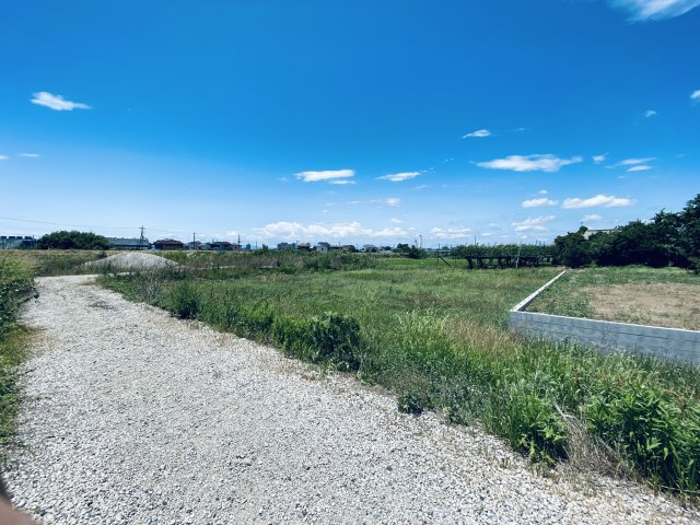 富士見市上南畑　売地の前面道路含む現地写真|現地（2022年7月）撮影