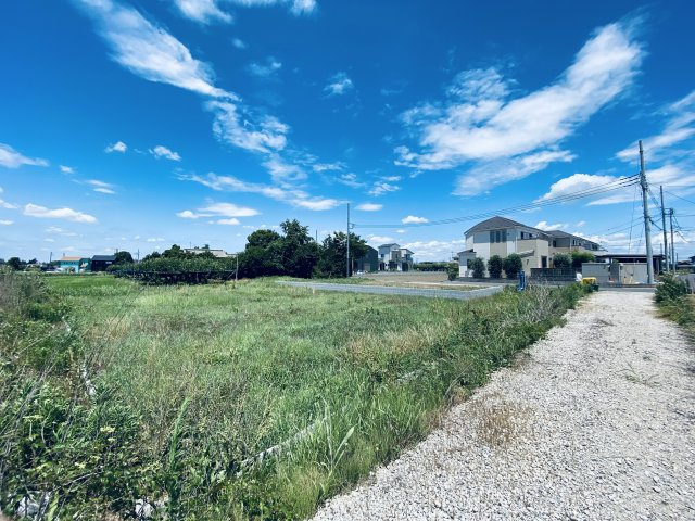 富士見市上南畑　売地の前面道路含む現地写真|現地（2022年7月）撮影
