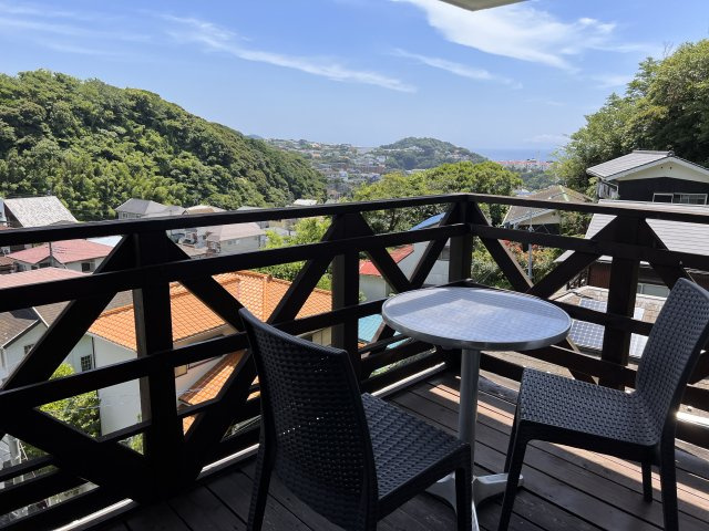 海見え！小坪の丘の上　オーシャンビュー　鉄骨造り　4LDKの展望|２Fからの眺望