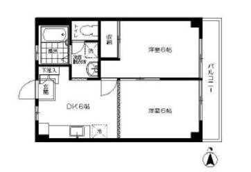 【間取り】 | サンハイツ-南烏山4丁目-