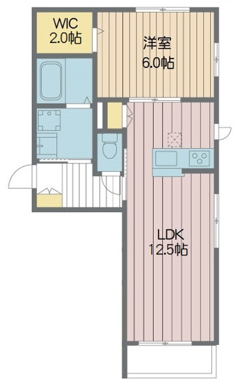 【間取り】 | ウルメゾン | 2帖WICのある収納たっぷりのお部屋です