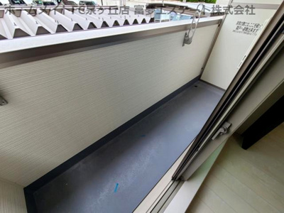 【バルコニー】 | フジパレス堺諏訪森ノース | ※イメージ　建築中のため同施工会社・別号室の写真です