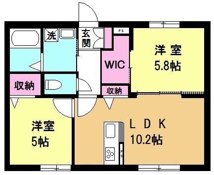 シティホームズⅥの間取り