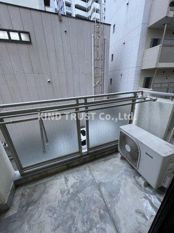 メゾンベルクレール中津のバルコニー|広々としたバルコニーです