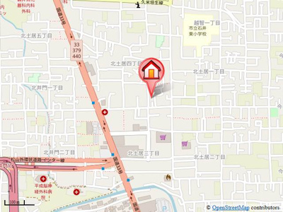 【地図】 | ハイカムールハピネスA棟