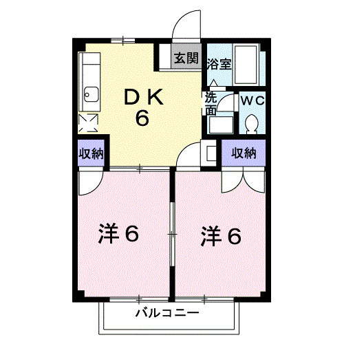 ニューシティ広川（Ｃ）の間取り