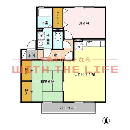 セジュールJin【キャッシュバック対象物件】の間取り