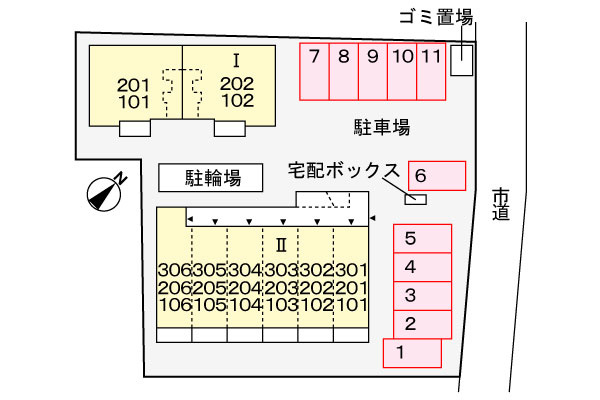 ソフィアフルールⅡの区画図