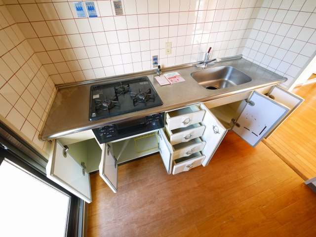 奈良瓦堂町スカイマンションのキッチン|使いやすいキッチンです