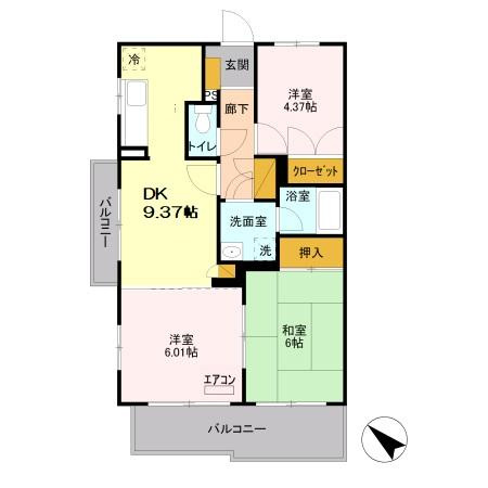 コンフォート・ヴィラの間取り