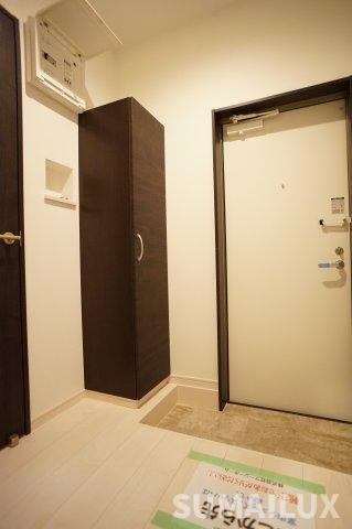 熊本市中央区坪井５丁目のアパートの玄関