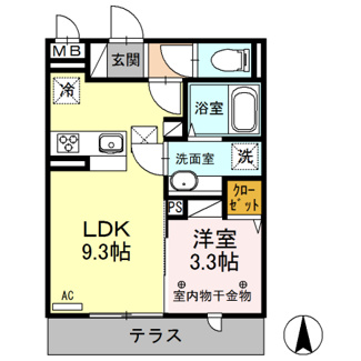 【間取り】 | ラ・サンテB