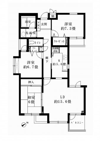 東急田園都市線「溝の口」モアクレスト宮前平の画像