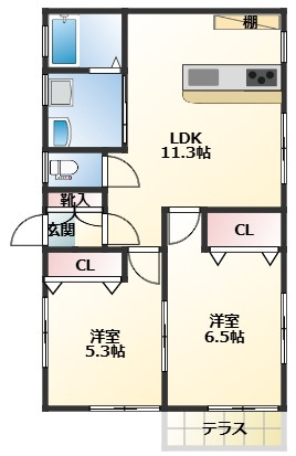 グリーンハイツ塩谷の間取り