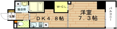 リヴェール綾堀川の間取り